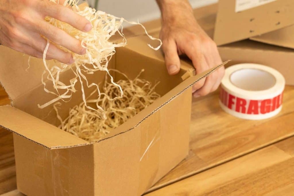 packing fragile items